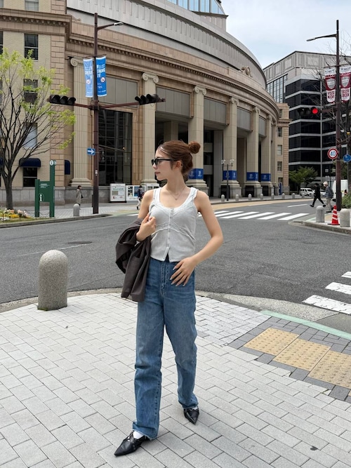 eL】Highrise Straight Denim Pants/344258（デニムパンツ）｜eL（エル
