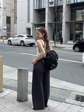 「eL（エル）のアイテム」を使った、𝑴𝑨𝑹𝑰さん（レディース・158cm）の春コーディネート