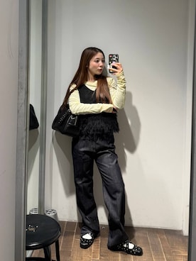 𝑴𝑨𝑹𝑰さん（レディース・158cm）の冬コーディネート