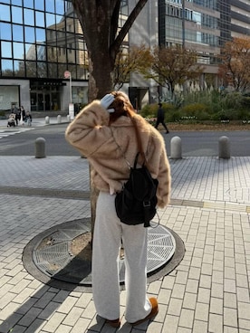 「アイテム（その他シューズ）」を使った、𝑴𝑨𝑹𝑰さん（レディース・158cm・20代）の秋コーディネート