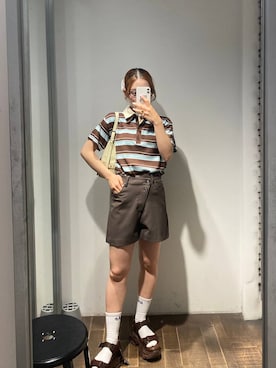 𝑴𝑨𝑹𝑰さん(レディース・158cm)の夏コーディネート