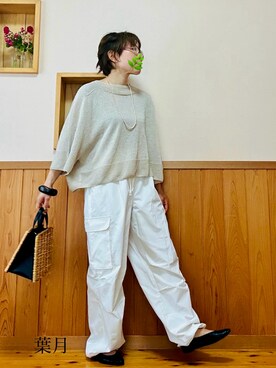 「カコバッグ」｜葉月さん（レディース・154cm）の夏コーディネート