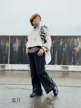 「LAKOLE（ラコレ）のアイテム（アクセサリー）」を使った、葉月さん（レディース・154cm）の冬コーディネート