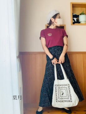 「夏のTシャツフェス」｜葉月さん（レディース・154cm）の夏コーディネート