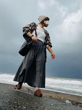 「サボ」｜葉月さん（レディース・154cm）の秋コーディネート