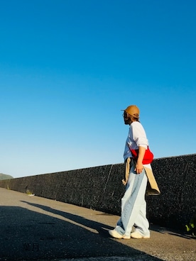 「アイテム（音楽/本・雑誌）」を使った、葉月さん（レディース・154cm）の秋コーディネート