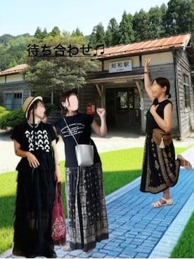「アイテム（音楽/本・雑誌）」を使った、葉月さん（レディース・154cm）の夏コーディネート