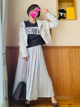 「秋のライダース祭り」｜葉月さん（レディース・154cm）の秋コーディネート