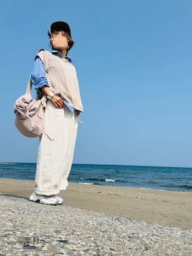 「chocol raffine robe（ショコラフィネローブ）のアイテム」を使った、葉月さん（レディース・154cm）の春コーディネート