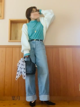 「ボストンバッグ」｜葉月さん（レディース・154cm）の春コーディネート