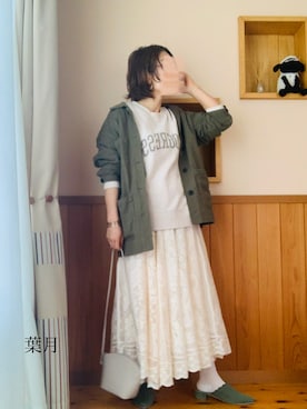 葉月さん(レディース・154cm)の春コーディネート