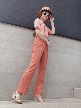 「orange」｜ᴍ ᴀ ʀ ɪ  さん（レディース・157cm）の春コーディネート