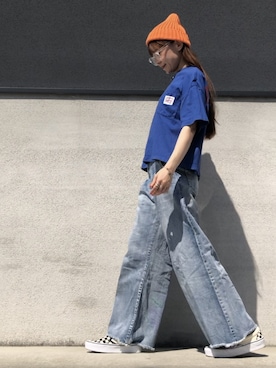 「チェッカー柄」｜ᴍ ᴀ ʀ ɪ  さん（レディース・157cm）の春コーディネート