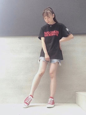 「マキシマムザホルモン」｜ᴍ ᴀ ʀ ɪ  さん（レディース・157cm）の夏コーディネート