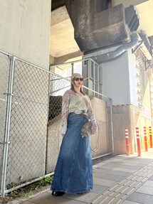 diesel デニムミニスカート　イエロー デニムミニスカート レディース[品番：PA000017006]｜coca（コカ