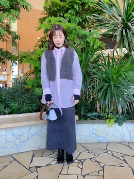 「タートルネックカットソー」｜アメさん（レディース・158cm）の秋コーディネート