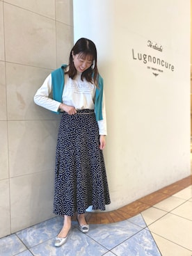 「かたかけ」｜アメさん（レディース・158cm）の春コーディネート