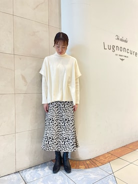 「Te chichi（テチチ）のアイテム（アンサンブル）」を使った、アメさん（レディース・158cm）の秋コーディネート