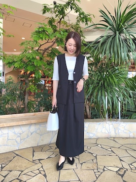 「Te chichi（テチチ）のアイテム」を使った、アメさん（レディース・158cm）の春コーディネート