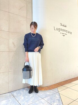 「チドリ柄」｜「アイテム（ブーツ）」を使った、アメさん（レディース・158cm）の秋コーディネート