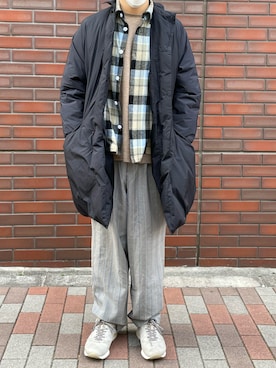 「DIGAWEL（ディガウェル）のアイテム（トップス）」を使った、のりさんさん（メンズ・165cm）の冬コーディネート