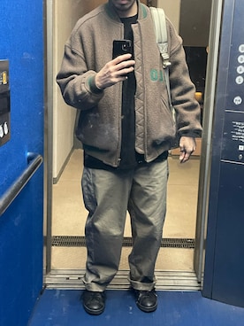 「walenode（ウェルノード）のアイテム」を使った、のりさんさん（メンズ・165cm）の秋コーディネート