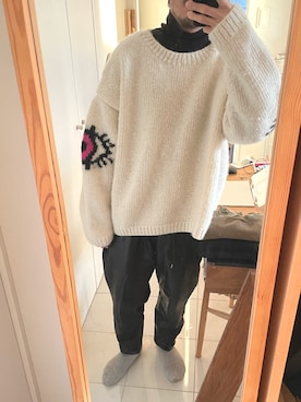 「sisii（シシ）のアイテム」を使った、のりさんさん（メンズ・165cm）の冬コーディネート