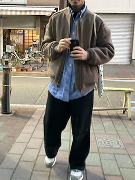 「Yeezy（イージー）のアイテム（トップス）」を使った、のりさんさん（メンズ・165cm）の冬コーディネート