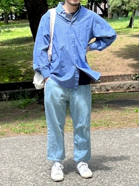 「DIGAWEL（ディガウェル）のアイテム」を使った、のりさんさん（メンズ・165cm）の春コーディネート