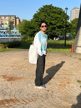 「doublet（ダブレット）のアイテム（トップス）」を使った、のりさんさん（メンズ・165cm）の春コーディネート