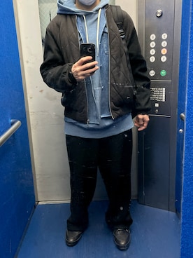 「walenode（ウェルノード）のアイテム」を使った、のりさんさん（メンズ・165cm）の冬コーディネート