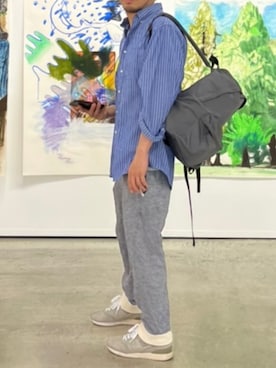 「VIA SPARE（ヴィアスペア）のアイテム」を使った、のりさんさん（メンズ・165cm）の春コーディネート