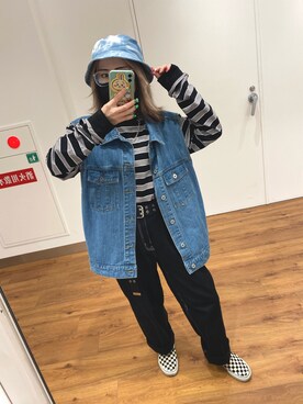 「デイリーカジュアル」｜「アイテム（その他）」を使った、はおさま。さん（レディース・152cm）の夏コーディネート