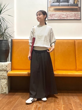 「adidas（アディダス）のadidas　TOKYO W（スニーカー）」を使った、KUMIさん（レディース・158cm）の秋コーディネート