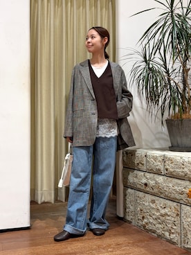 「URBAN RESEARCH DOORS（アーバンリサーチドアーズ）のアイテム（ジャケット/アウター）」を使った、KUMIさん（レディース・158cm）の秋コーディネート