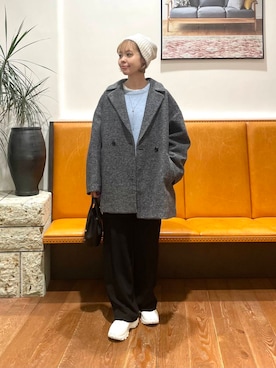 「FORK&SPOON（フォークアンドスプーン）のアイテム」を使った、KUMIさん（レディース・158cm）の冬コーディネート