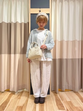 「いいね返し」｜「アイテム（ハンチング/ベレー帽）」を使った、ゆきほさん（レディース・156cm）の冬コーディネート