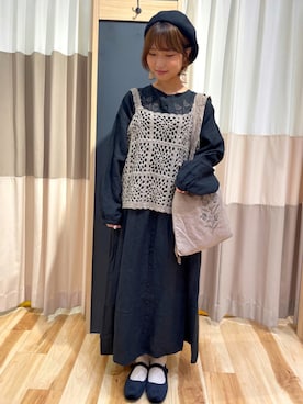 「SM2（エスエムツー）のアイテム（ハンチング/ベレー帽）」を使った、ゆきほさん（レディース・156cm）の秋コーディネート