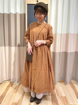 「SM2（エスエムツー）のアイテム（ハンチング/ベレー帽）」を使った、ゆきほさん（レディース・156cm）の夏コーディネート