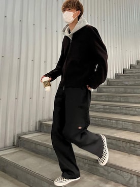 「COS（コス）のアイテム（ジャケット/アウター）」を使った、reiさん（メンズ・184cm）の冬コーディネート
