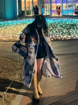 「アイテム（チェスターコート）」を使った、乃杏さん（レディース・155cm）の秋コーディネート