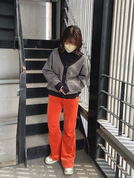 「Chillfar（チルファー）のアイテム（カーディガン/ボレロ）」を使った、♨️さん（レディース・160cm）の春コーディネート