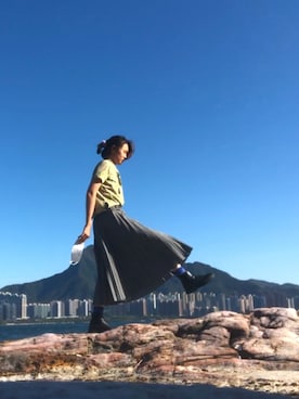 「UNIQUE（ユニーク）のアイテム」を使った、standwithhongkongさん（レディース・162cm）の春コーディネート