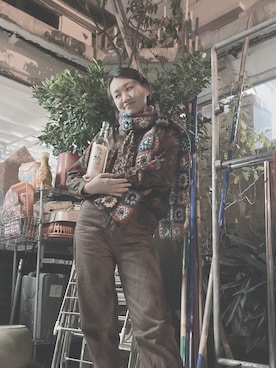 「UNIQUE（ユニーク）のアイテム」を使った、standwithhongkongさん（レディース・162cm）の春コーディネート