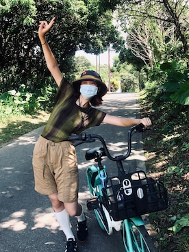 「UNIQUE（ユニーク）のアイテム」を使った、standwithhongkongさん（レディース・162cm）の夏コーディネート