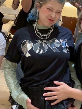 「アイテム（トップス）」を使った、なぎえびやまさん（レディース・157cm）の秋コーディネート