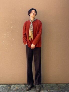 バンダナ スカーフを使ったメンズ人気ファッションコーディネート Wear