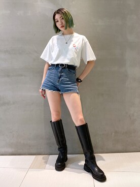 伊藤捺美さん(レディース・158cm)の夏コーディネート