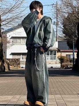 「ADRER（アドラー）のアイテム」を使った、ゆーすけさん（メンズ・166cm）の冬コーディネート