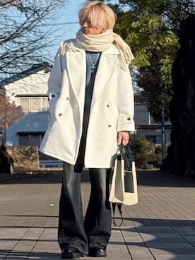 「アイテム（トートバッグ）」を使った、ゆーすけさん（メンズ・166cm・20代）の冬コーディネート